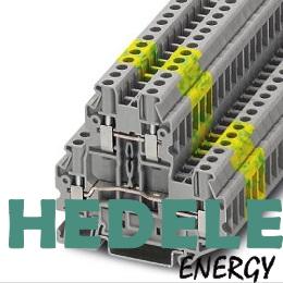Protective conductor double-level terminal block - UTTB 2,5-PE - 3044665
