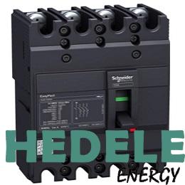 circuit breaker EasyPact EZC100H - TMD - 100 A - 4 poles 3d