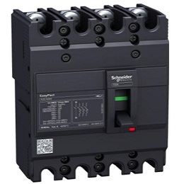 circuit breaker EasyPact EZC100H - TMD - 100 A - 4 poles 3d